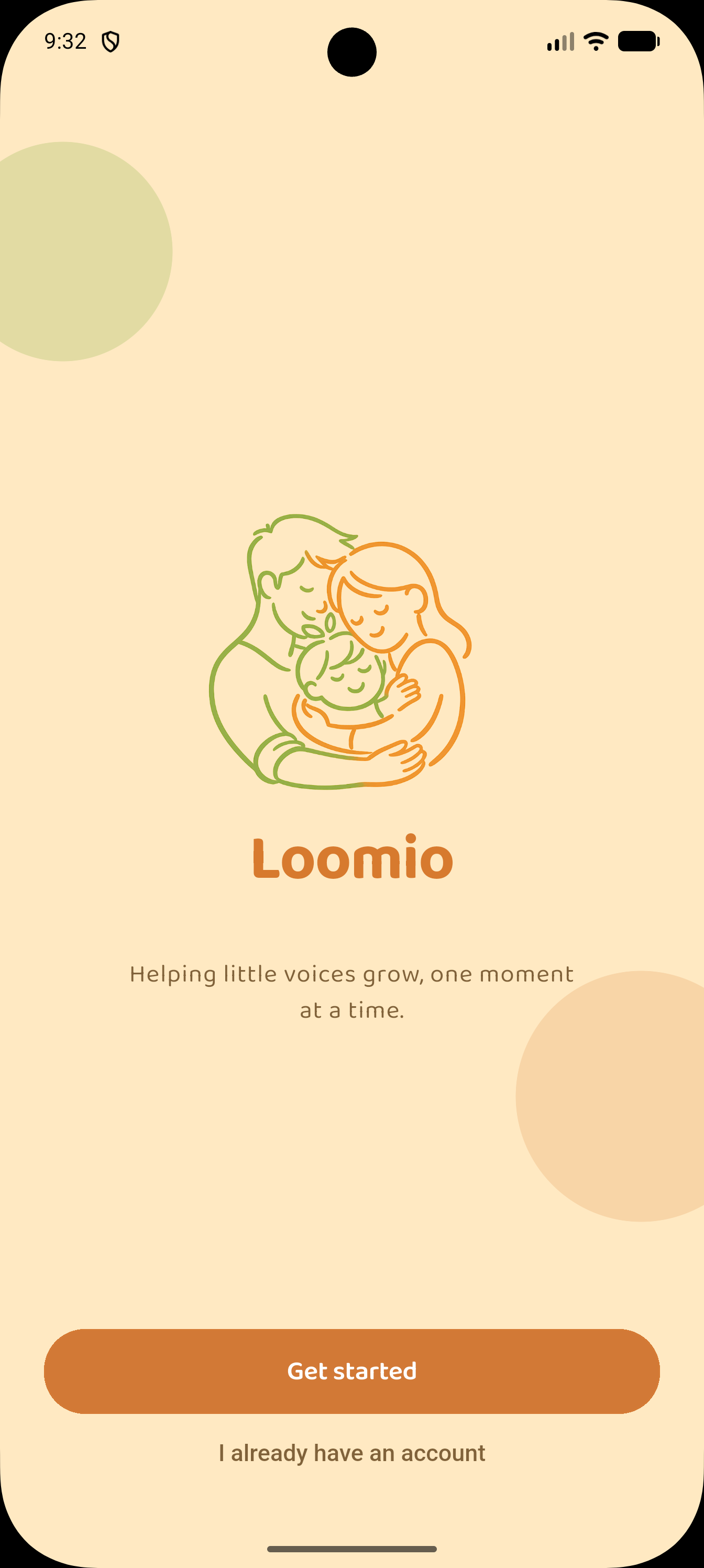 Loomio app welcome screen